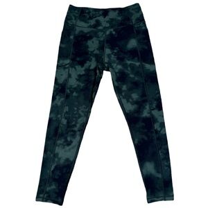 Victoria's Secret Green High-Waisted Tie-Dye Leggings With Pockets Size 10